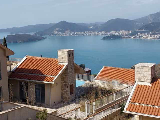 3+1 Villa with Budva Bay View for Sale in Budva, Montenegro
